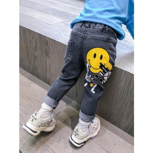 New Brand Children Boys Jeans Kids Cartoon Trousers Pant Girls Jeans Kids Fashion Denim Pants Baby Jeans Infant Clothing