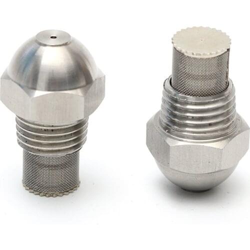 Free Shipping 1/4'' Oil Burner nozzle Stainless Steel Oil Injection Fine Atomizing Mist Nozzle Spray 0.2MM-1.8MM
