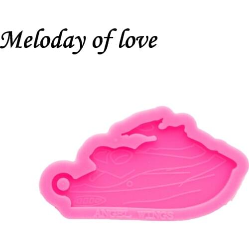 Glossy Yacht Keychain Mold Silicone Resin Mould DIY for Epoxy Making Jewelry Necklace Polymer Clay DY0696