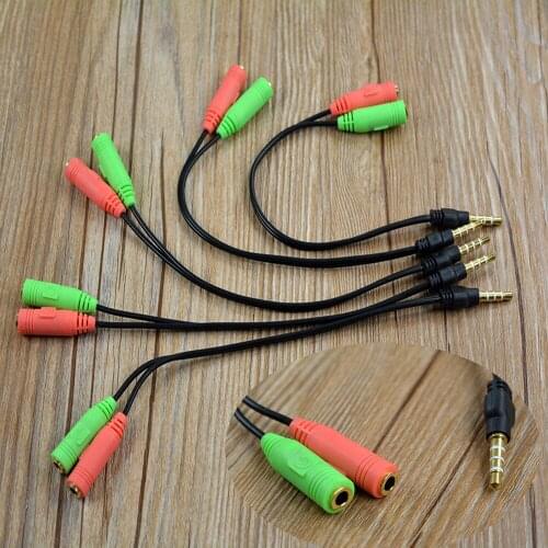 New Hot Sell Audio Cable 3.5mm Dual 2 Male to Female Plug Jack Stereo Audio Headset Earphone Phone To PC Mic Y Splitter Cable
