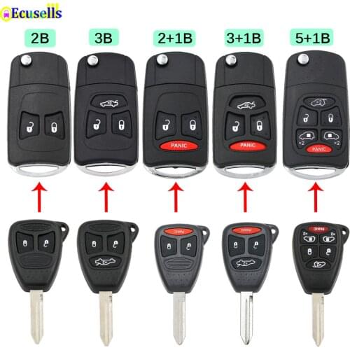 Modified Remote Key Shell Case Fob for Chrysler 300 300C Aspen Dodge Magnum Dakota Durango RAM Charger Jeep Grand Cherokee CY22