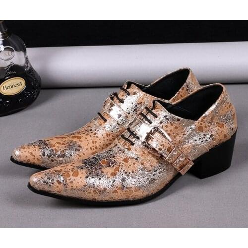 Mens classic shoes buckle strap spiked loafers european mens dress shoes genuine leather zapatillas hombre formal shoes men