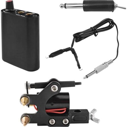 Makeup Machine Gun Kit Tattoo Power Supply Foot Pedal Clip Cord Eyebrow Lip Permanent Makeup Embroidery Beauty Makeup Tattoo Set