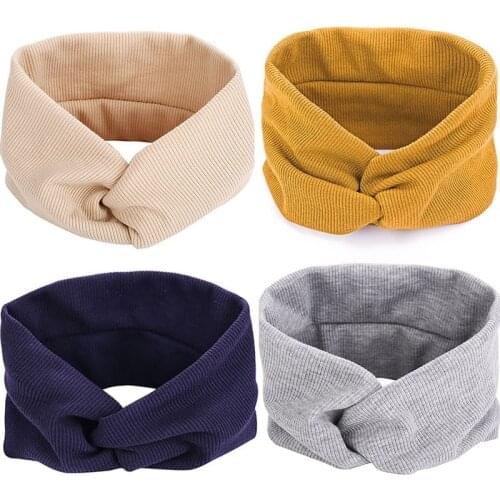 Solid Cotton Cross women Hairband Summer Fashion Yoga Headband Sports Elastic Korean Headband Hair Accessories Ladies