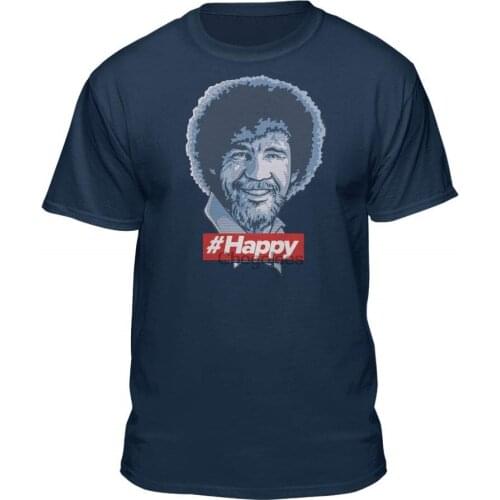 Bob Ross Officially Licensed Because I'm #Happy Fitted T-Shirt