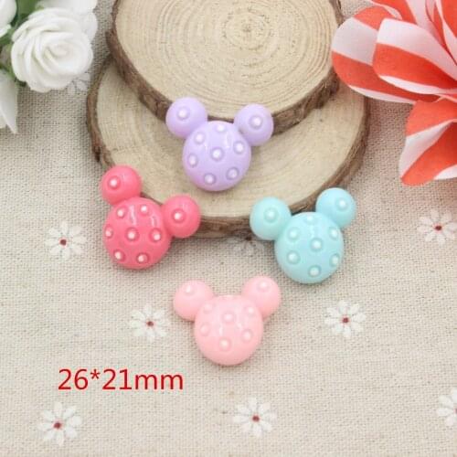 15pcs/lot resin mitch DIY resin cabochons accessories mix colors for kids hair