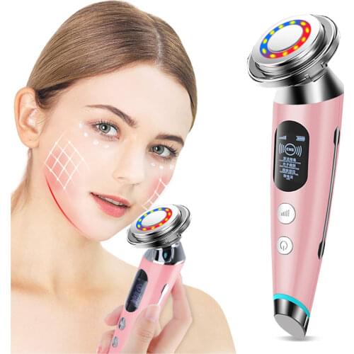 Face Skin Care Radio Frequency Tightening Beauty Appliances Facial Mesotherapy Machine LED Light Therapy Remover lift Massager
