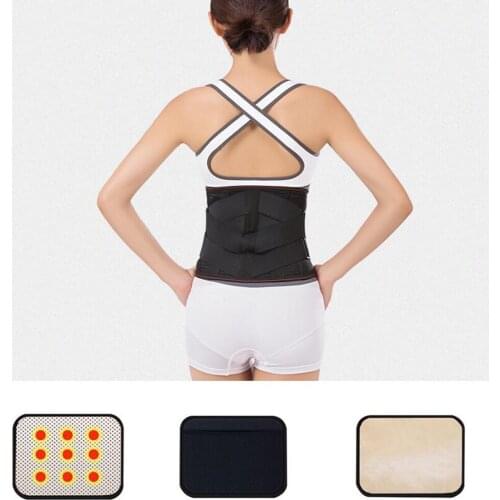 Adjustable Posture Corrector Back Support Shoulder Lumbar 4 Metal Straps Brace Support Corset Back Belt for Men