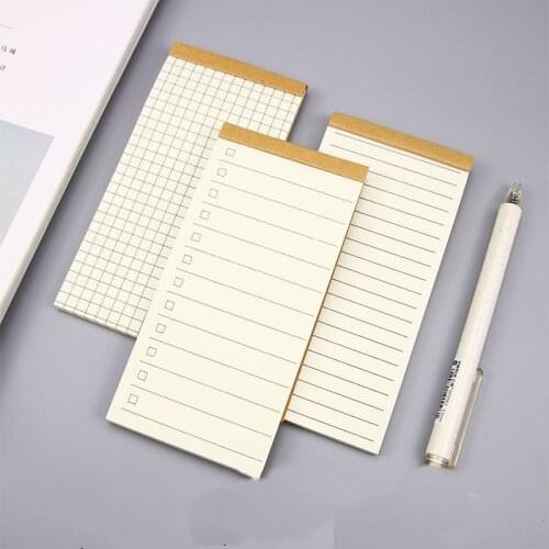 Retro kraft paper cover notebook stationery carry-on portable schedule planner word book tearable memo notes small notebook