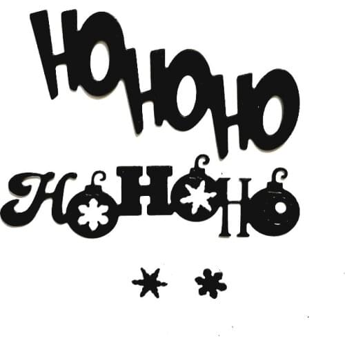 Christmas hoho snowflake bells decoration metal cutting dies cut die Scrapbook paper craft knife mould blade punch stencil die