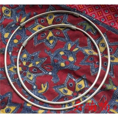 Manual silver-plated classic plain pull necklace for men and women fashionable simple plain Necklace FREE SHIPPING