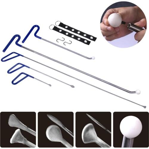 Super PDR Hand Tool Pry Bar Set Tools Kit For Car Dent Removal Paintless Dent Repair Tools Push Rods Hooks Crow bar Opening Tool