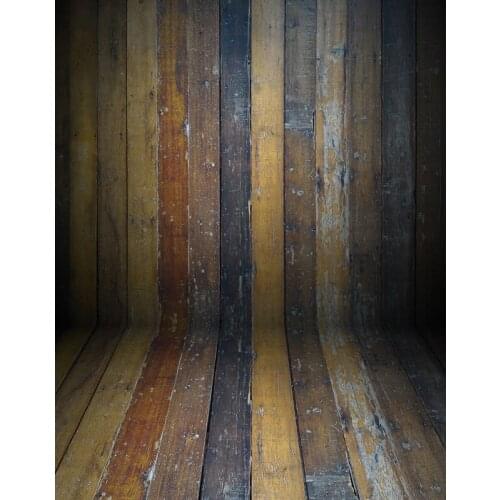 TR 5x7FT Vintage Colorful Wooden Planks Wall Wood Floor Custom Photography Backdrops Studio Backgrounds Vinyl Children Backdrops
