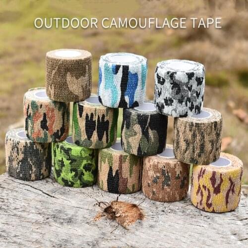 Outdoor Athletic Tape Ankle Bandage 4.5m Hunt Disguise Elastoplast Camouflage Elastic Wrap Tape Self Adhesive Sports Protector