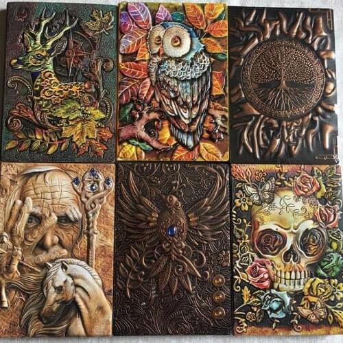 The Magic Notebook Vintage Retro The Phenix Long live Bird Theme Lined Paper A5 Diary Book 100 Sheets