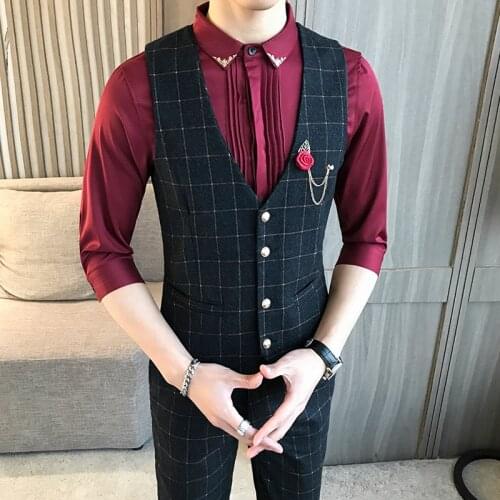 WANANSN Men's Suit Vests