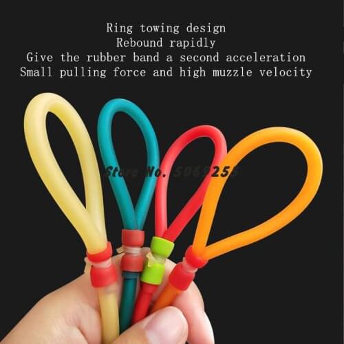 3pcs 1745 1842 slingshot elastic shot fish rubber band practical hunting sports natural latex ejection set slingshot band