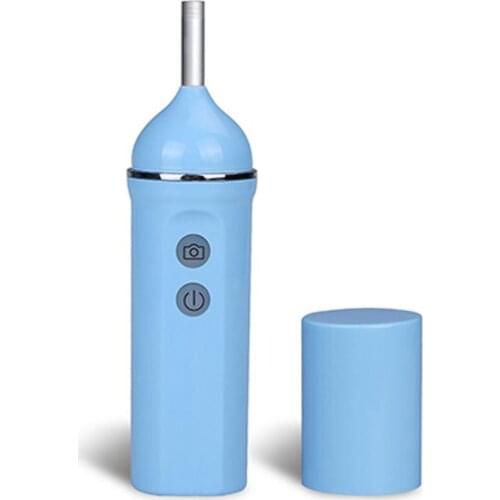 Wireless Intelligent Earpick Ear Wax Clean Tool Scoop 1.0MP 5.3mm Lens Blue