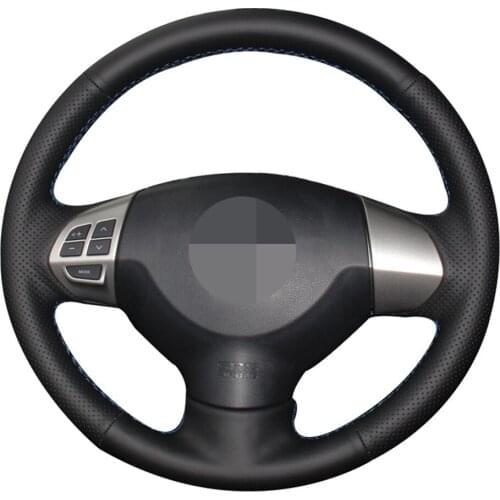 Black Car Steering Wheel Cover Artificial Leather For Mitsubishi Lancer EX10 Lancer X Outlander ASX Colt Pajero Sport