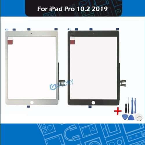 For iPad Pro 10.2 2019 A2197 A2198 A2200 A2199 Touch Screen Digitizer Panel Front Glass Without Home button Replacement