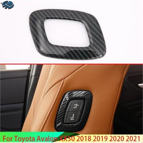 For Toyota Avalon XX50 2018 2019 2020 Carbon Fiber Style Interior Inner Seat Adjustment Co-pilot seat adjustment switch cover
