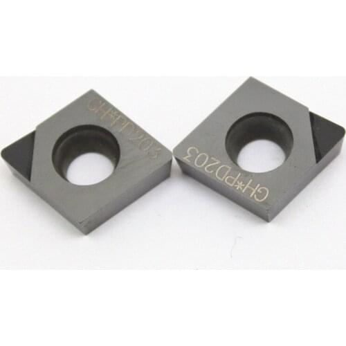 2pcs PCD indexable insert CCMT060204 CCMT09T308 CCGT09T304 cnc lathe cutter one tip Diamond turning tools tungsten carbide body