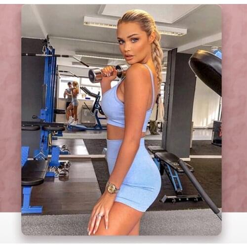 Yoga Suit for Women New Quick-drying Yoga Vest Shorts Suit Sprots Running Seamless Fitness Bra Women Yoga Suit