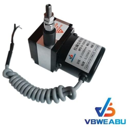 Miniature paull wire displacement sensor 0-1 Mira rope sensor current 3 wire output small pull rope ruler