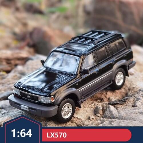GCD 1:64 Lexus LX450 LEXUS off-road vehicle black silver alloy car model