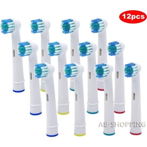 12pcsElectric Toothbrush Heads For SB17A(SB-17A)Oral-B Triumph,Professional Care,Vitality,Advance Power,Plak Control,Pro Health