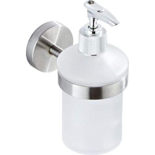 200ml Stainless Steel Wall Mounted Soap Dispenser Bathroom Manual Press Pump