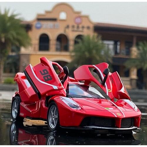 NEW 1:32 Ferrari-Laferrari FXXK Sports Car Alloy Car Model Diecasts & Toy Vehicles Model Car High Simulation Toys For Children