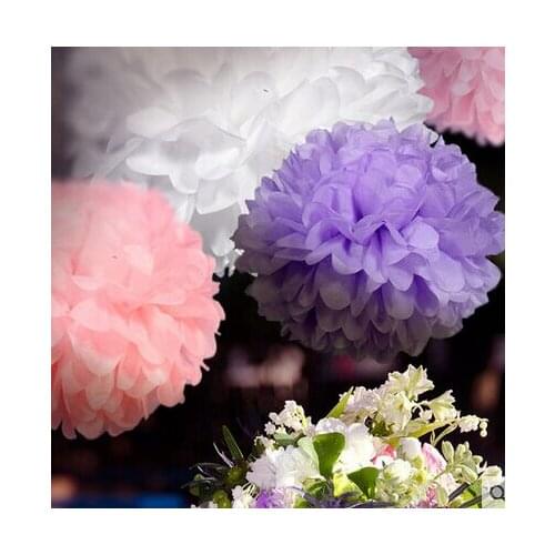 New 10pcs/set 4Inch (10cm) Tiffany Blue Wedding Decorations Tissue Paper Pom Poms Balls Mint Green Flowers Paper Flowers Wedding