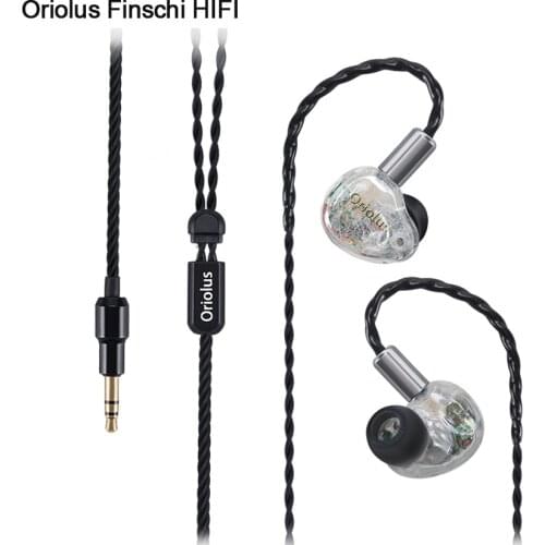 Oriolus Finschi Finschi HIFI 1DD+2BA Hybrid technology Hifi Monitor In Ear Earphones with 0.78mm 2pin Changeable cable
