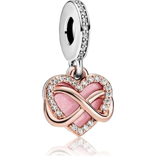 Mother gift fit original pandora charm bracelet bead jewelry making diy pendant bangle love charm for women