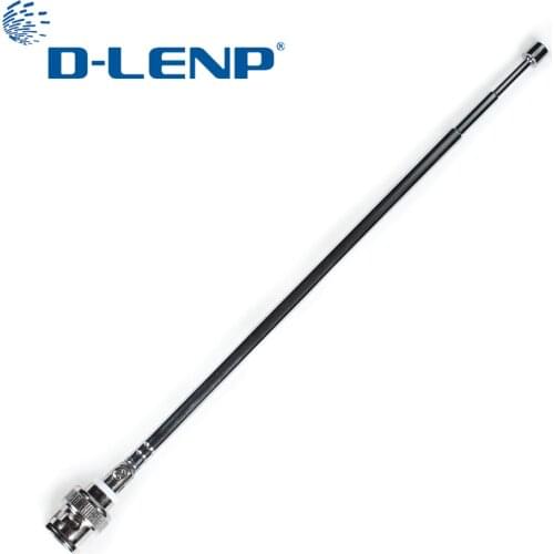 Dlenp DVB-T Antenna Portable Radio Scanner VHF UHF Dvb-T TV BNC Male Telescopic Antenna TV HDTV Digital Freeview Antenna 75