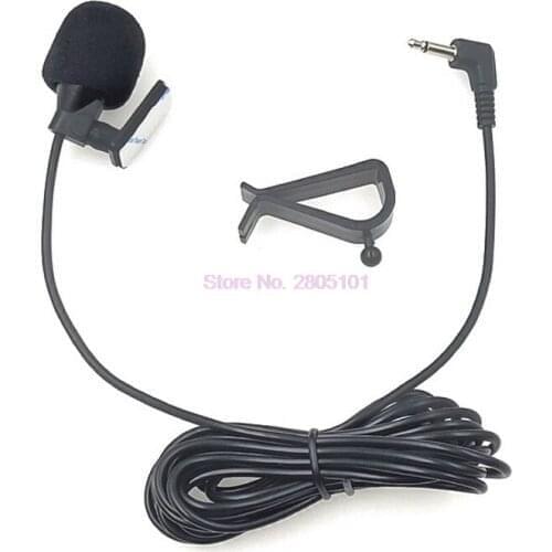 By dhl/fedex 200pcs 3m Wired External Car GPS Navigator Microphone 2.5mm/3.5mm Mono Microphone for Car GPS Player Auto DVD Radio
