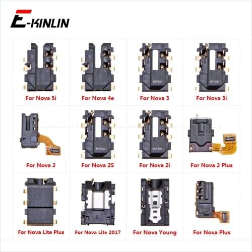 Headphone Jack Ear Earphone Audio Flex For HuaWei Nova 5i 4e 3 3i 3e 2 2S 2i 2 Lite Plus Young 2017 Port Connector Repair Parts