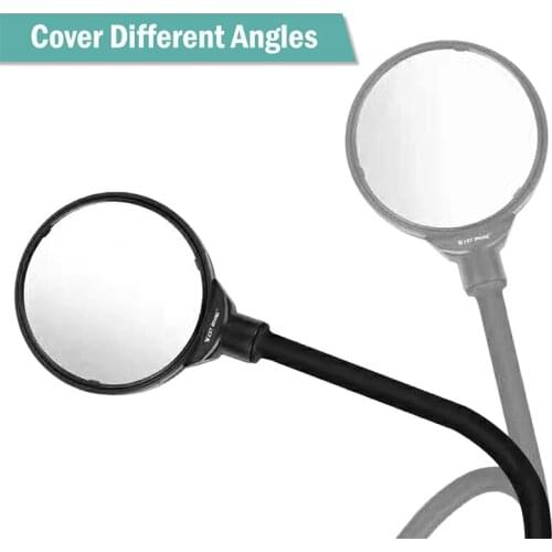 Bike Rearview Mirror Adjustable Vehicle Hose Motorcycle Rear View Mirror Cycling Mirror for Bar End Bicycle Parts Accessories