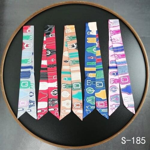 Belt Printing Luxury Brand Scarf Societys Top Ladies Hair Band Handbag Decoration Neckerchief Long Beach Shawl G71