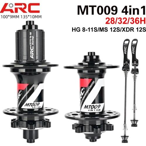 ARC 009 MTB Hub NBK 4 Sealed Bearing Hub 28/32/36 Holes Mountain Bike Hub Disc Brake Bicycle Hub HG XD MS 8 9 10 11 12 Speed