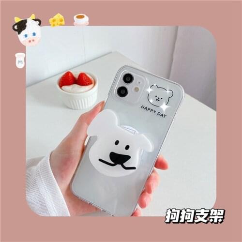 Universal cute korean ins Irregular cartoon foldable stand holder expanding mobile phone bracket for iPhone Redmi Huawei Samsung