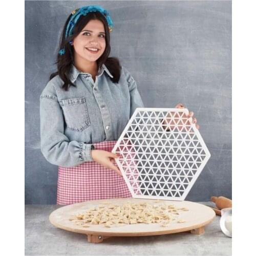 Vip John Brand Practical Triangle Turkish Ravioli Mold XL 40 Cm 216 Pcs Hole Section Dough Cutting Apparatus The Tool vernacular cooking Pasta