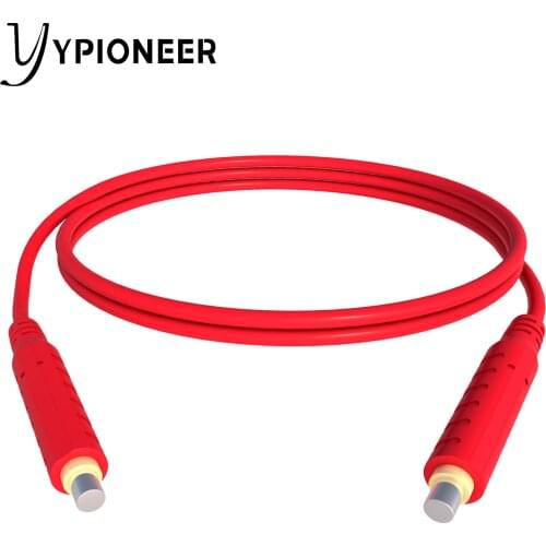Cleqee 1PC Magnetic Test Leads 30VAC 5A | Low Voltage Magnetic Jumper Silicone Cable 1M - Red T10005.1