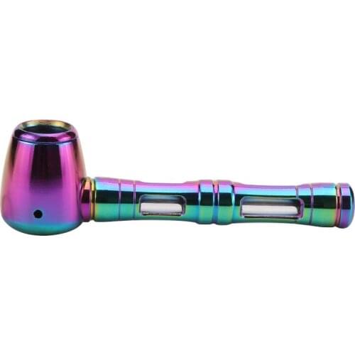 1Pcs New Metal Smoking Herb Pipe Metal Bowl Pipe Detachable Tobacco Pipe Gift box Colorful Smoking Tobacco Pipe Accessories