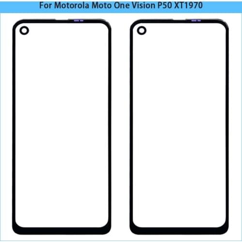 10PCS For Motorola Moto One Vision P50 XT1970 XT1970-1 LCD Touch Screen Front Outer Glass Panel Lens Replacement