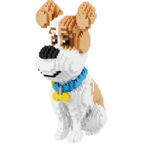 1350pcs 16064 Sit Mike Building Blocks Cute Pet Dog Model Mini Bricks Toy Educational Toy for Children Funny Girls Gifts Toys