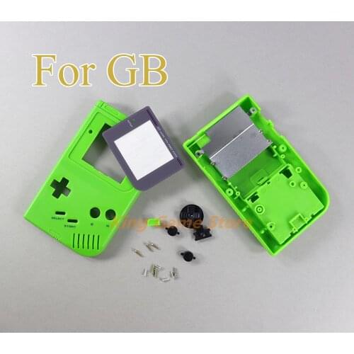 5sets/lot Full Housing Shell Cover Case Replacement for Gameboy Classic GB GBO Console w/ Rubber Pads Button