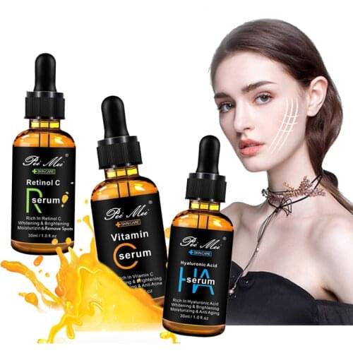 Anti-aging Hyaluronic Acid Face Essence Nourishes Repairs Skin Vitamin C Facial Serum Eliminate Spots Dullness Retinol C Serum