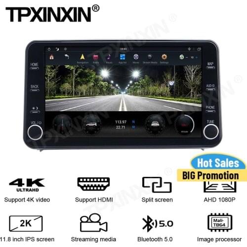 HD Scree 1920*1080 Android 9.0 Car Multimedia Player Streaming Media For Toyota Crider 2019 2020 Radio Stereo Recorder Head Unit